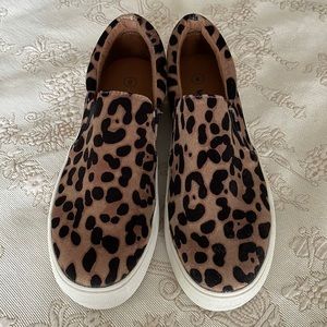 Womens Massini leopard print slip-on sneakers Size 8